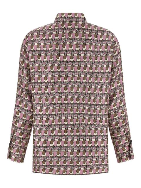 Max Mara geometric-print shirt - Pink - zdjęcie produktu nr 2