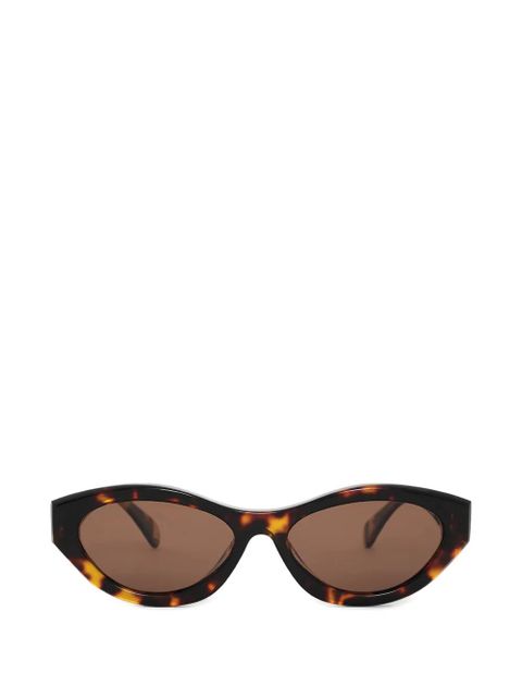 ANINE BING The Nice oval-frame sunglasses - Brown - zdjęcie produktu nr 2