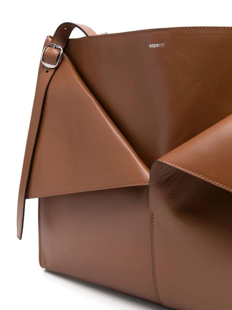 Coperni Cabas leather shoulder bag - Brown