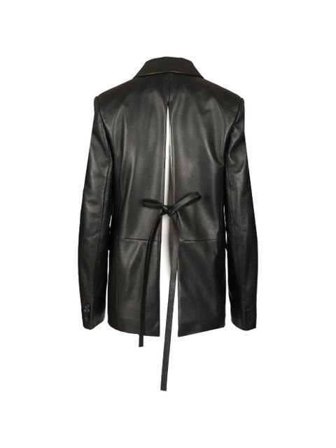 LOEWE lace-up leather jacket - Black - zdjęcie produktu nr 2