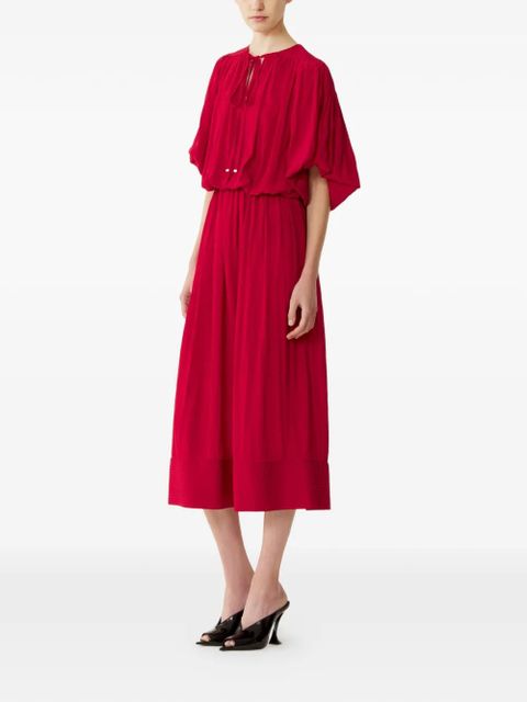 Lanvin tie detailing dress - Red