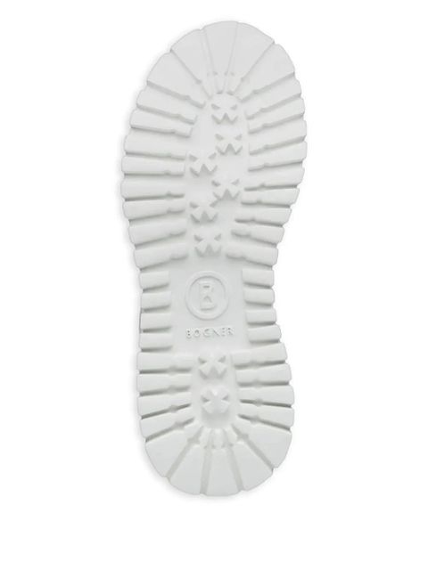 BOGNER shearling panelled sneakers - White