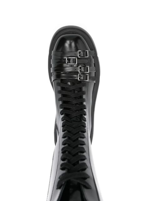 Simone Rocha Tracker lace-up platform boots - Black