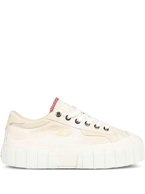 Diesel round-toe platform sneakers - White - zdjęcie produktu nr 1
