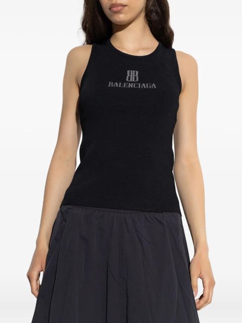 Balenciaga Nano BB tank top - Black