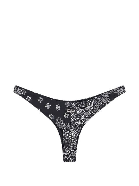 MC2 Saint Barth paisley-print bikini bottoms - Black - zdjęcie produktu nr 2