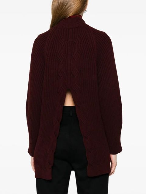 Max Mara cable-knit sweater - Red