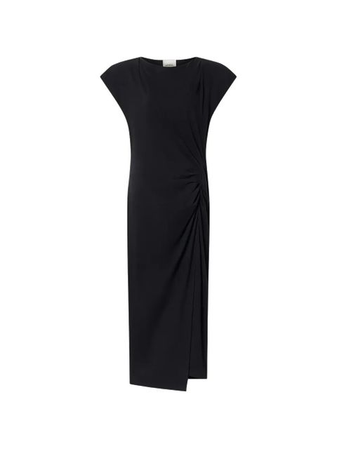 ISABEL MARANT Nadela gathered split maxi dress - Black - zdjęcie produktu nr 1