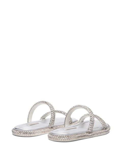 Casadei embellished strap ballerinas - Silver