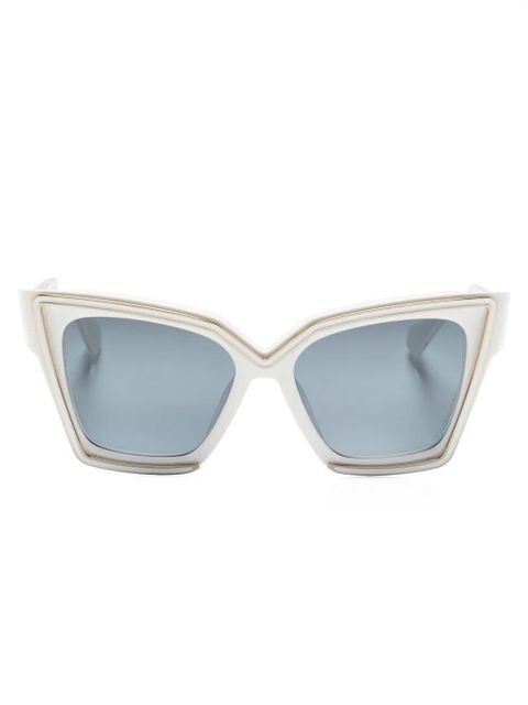 VALENTINO GARAVANI EYEWEAR Grace square-frame sunglasses - White - zdjęcie produktu nr 1
