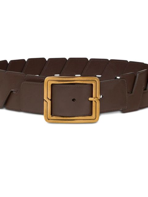 ETRO interwoven leather belt - Brown - zdjęcie produktu nr 2