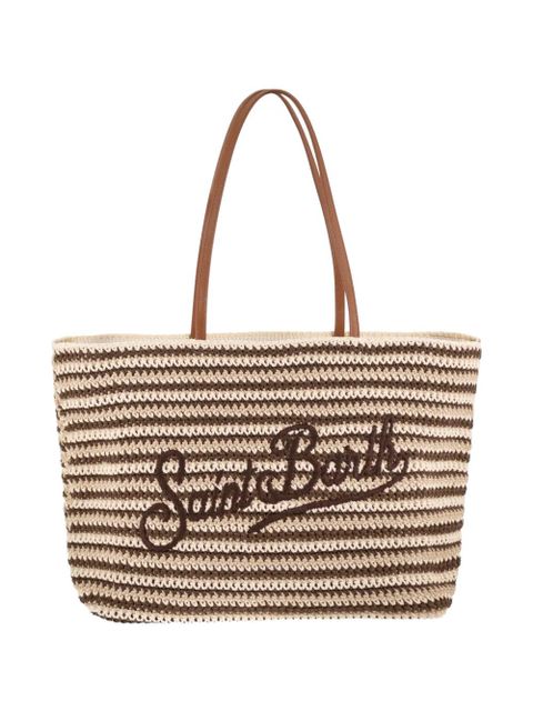 MC2 Saint Barth striped embroidered tote bag - Neutrals - zdjęcie produktu nr 1