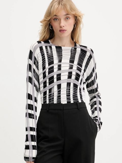 Desigual sweter NORUEGA damski kolor czarny lekki 25WWJF41 - zdjęcie produktu nr 1