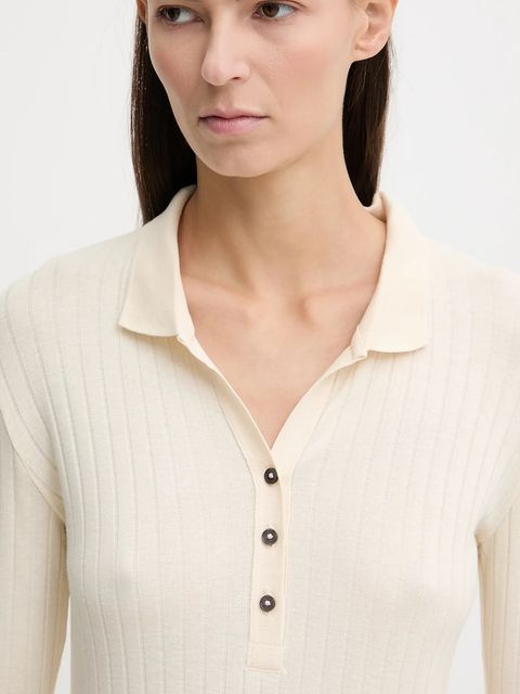 Marc O'Polo longsleeve kolor beżowy 600207855019