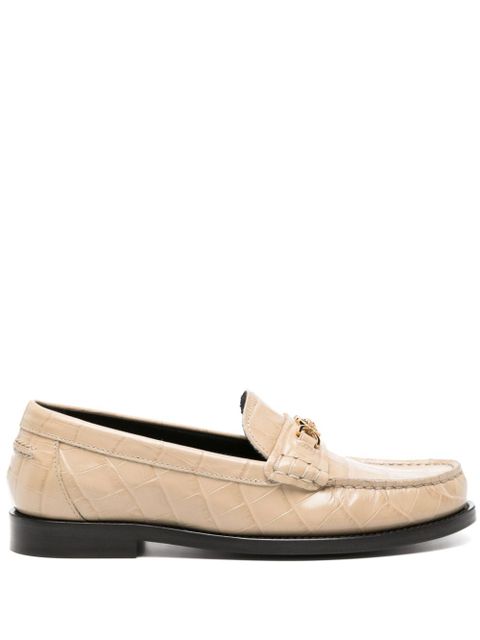 Versace Medusa '95 crocodile-embossed loafers - Neutrals - zdjęcie produktu nr 1