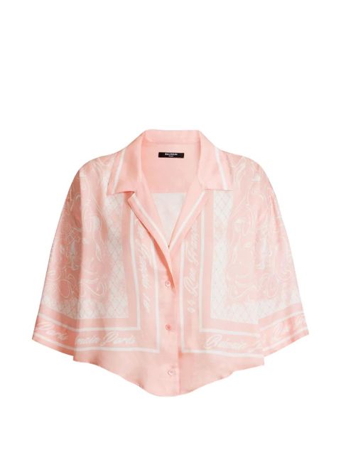 Balmain printed Foulard pyjama shirt - Pink - zdjęcie produktu nr 1