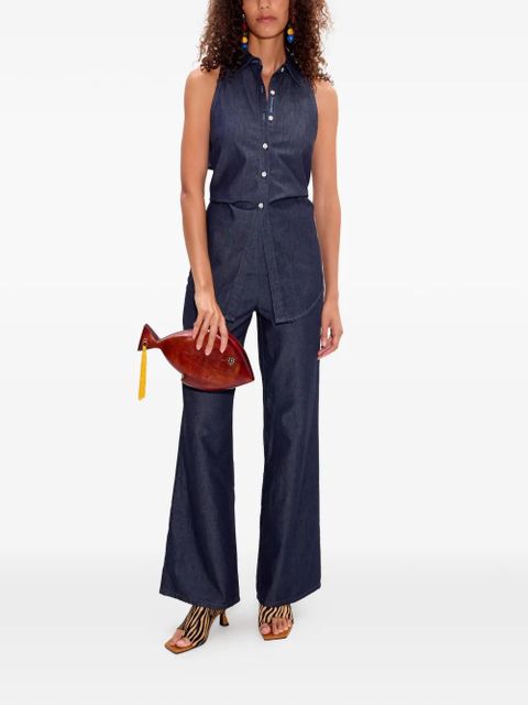 Simon Miller Pia Chambray trousers - Blue - zdjęcie produktu nr 2