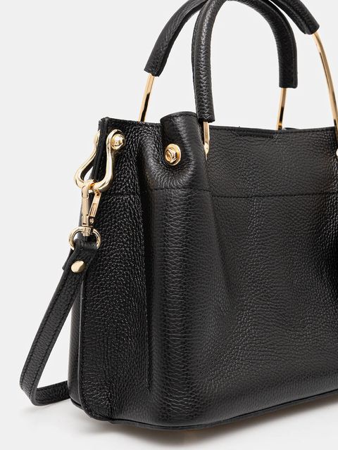 Answear.LAB torebka skórzana kolor czarny - zdjęcie produktu nr 2