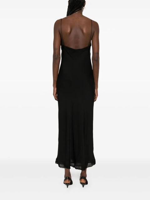 TOTEME satin slip maxi dress - Black