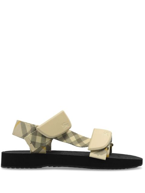 Burberry Check Trek double-strap sandals - Neutrals - zdjęcie produktu nr 1