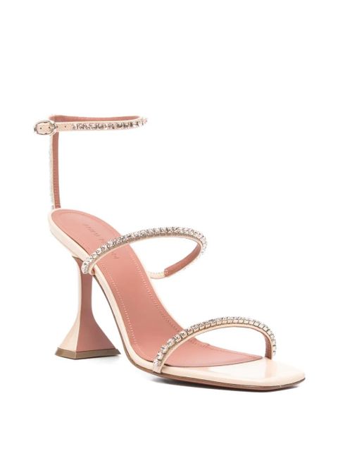 Amina Muaddi Gilda crystals sandals - Neutrals - zdjęcie produktu nr 2