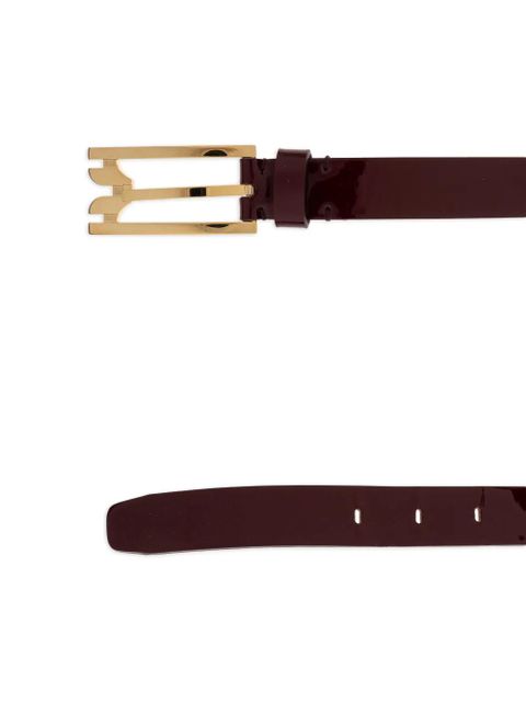 Victoria Beckham patent-leather buckle belt - Red - zdjęcie produktu nr 2