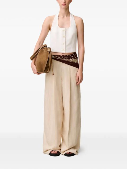 Claudie Pierlot halterneck button-up waistcoat - White - zdjęcie produktu nr 2