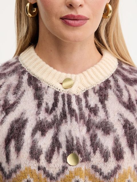 Forte Forte kardigan z dodatkiem wełny damski kolor beżowy 14459.myknit