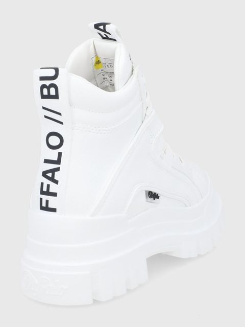 Buffalo Workery Aspha NC Mid damskie kolor biały na platformie 1622046 - zdjęcie produktu nr 2