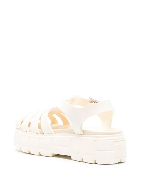 Miu Miu caged flatform sandals - White