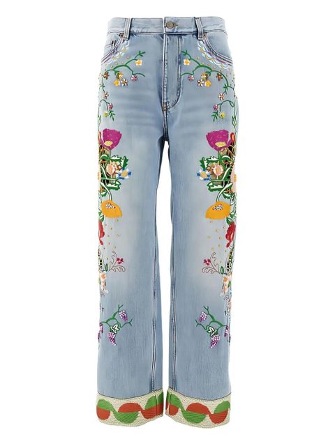 Valentino Garavani embroidered jeans - Blue - zdjęcie produktu nr 1