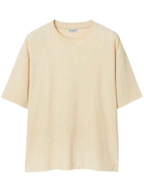 Burberry round-neck cotton T-shirt - Neutrals - zdjęcie produktu nr 1