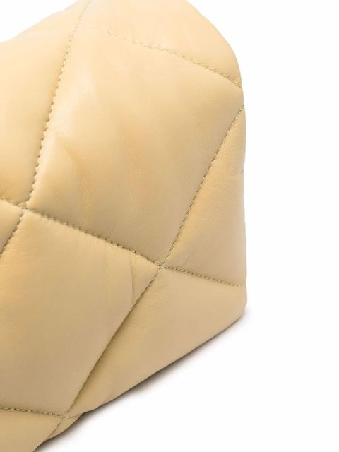 STAND STUDIO Brynn diamond-quilt tote bag - Yellow