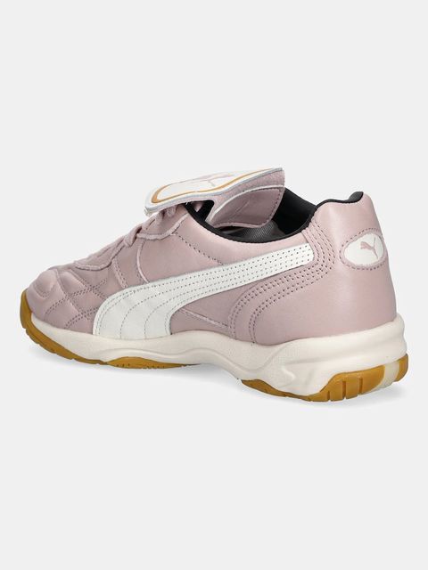 Puma sneakersy skórzane King Indoor kolor różowy 401683