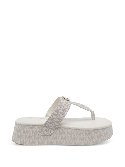 Michael Kors logo-detail round-toe sandals - White - zdjęcie produktu nr 1