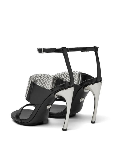 Versace Pincer heeled sandals - Black