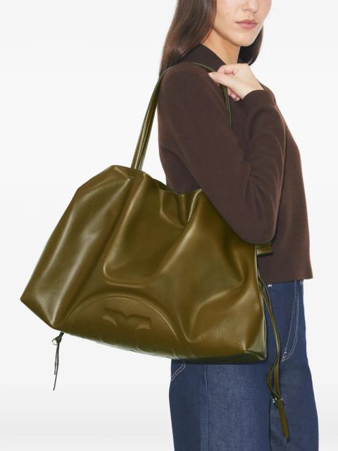 Tory Burch Ella Natuura™ drawstring logo recycled tote bag - Green - zdjęcie produktu nr 2