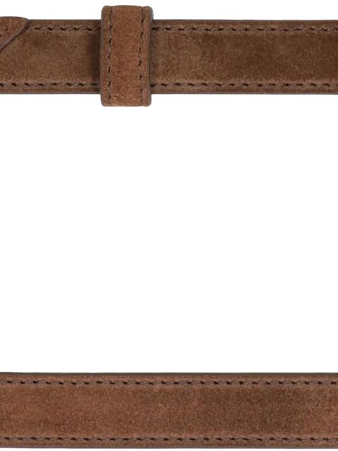 Prada triangular buckle leather belt - Brown - zdjęcie produktu nr 2