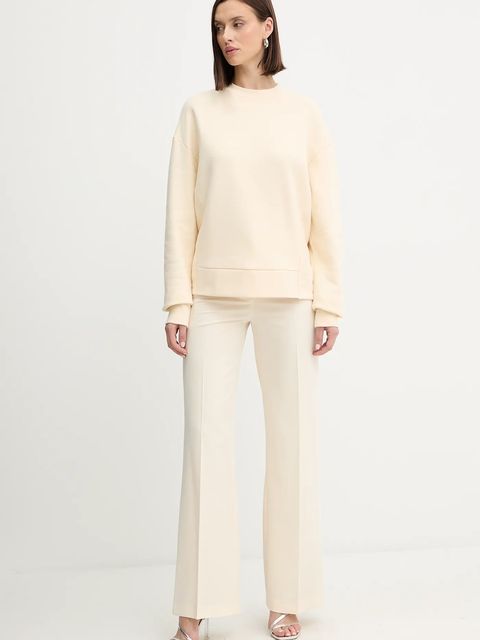 Patrizia Pepe bluza bawełniana damska kolor beżowy z aplikacją 2M4494 J079 - zdjęcie produktu nr 2