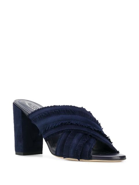 Tod's fringed suede sandals - Blue - zdjęcie produktu nr 2