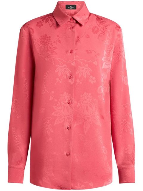 ETRO floral-jacquard shirt - Pink - zdjęcie produktu nr 1