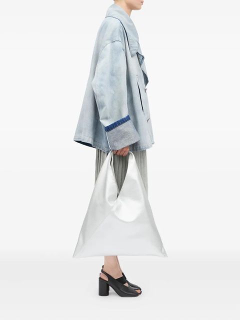 MM6 Maison Margiela Japanese triangular folded tote bag - Silver - zdjęcie produktu nr 2