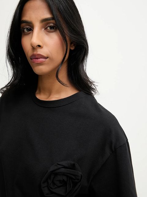 Answear.LAB bluzka damska kolor czarny gładka