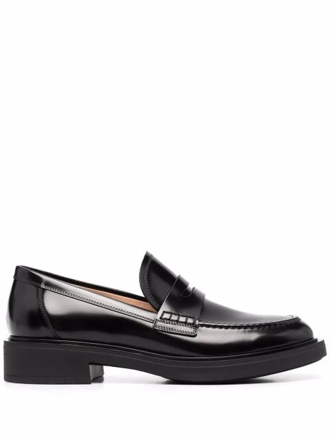 Gianvito Rossi Harris leather loafers - Black - zdjęcie produktu nr 1