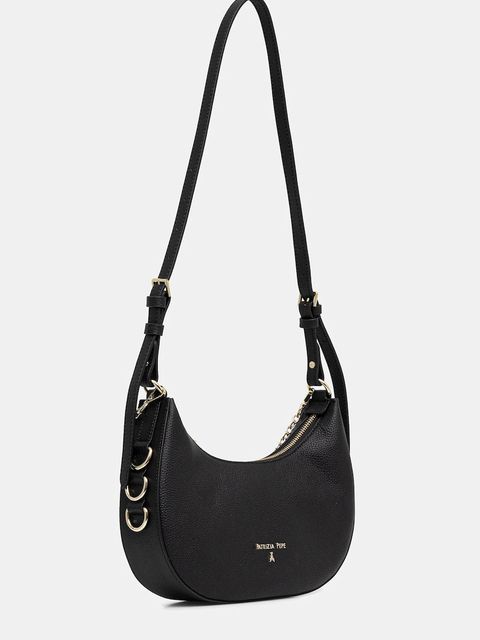 Patrizia Pepe torebka skórzana kolor czarny 8B0310 L001 - zdjęcie produktu nr 2