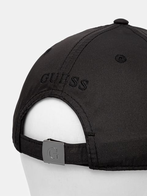 Guess czapka z daszkiem PRUE kolor czarny AW5370 POL01
