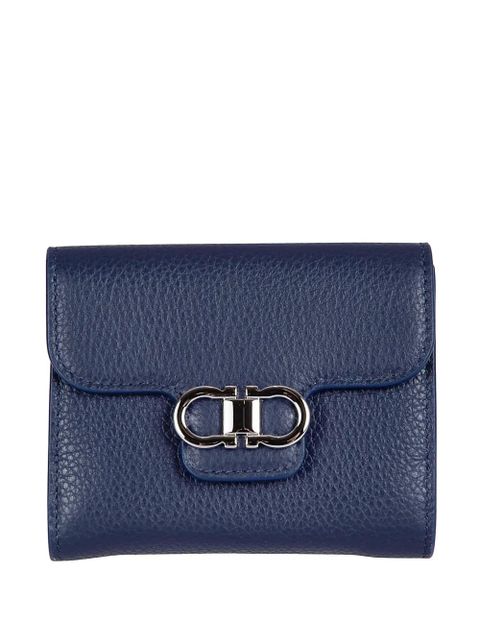 Ferragamo Gancini grained-leather wallet - Blue - zdjęcie produktu nr 1