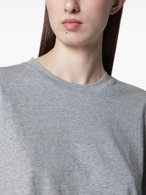 Róhe mélange-effect long-sleeve T-shirt - Grey