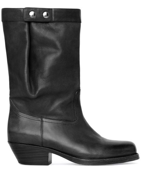 ISABEL MARANT Ademe leather boots - Black - zdjęcie produktu nr 1