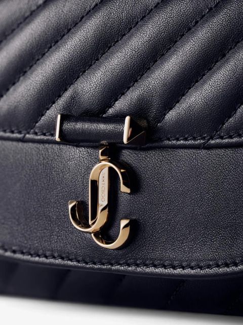 Jimmy Choo Curve quilted chain-strap mini bag - Blue - zdjęcie produktu nr 2